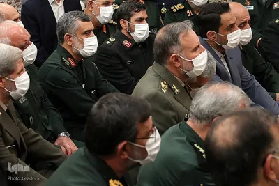 دیدار جمعی از فرماندهان ارشد نیروهای مسلح با رهبر معظم انقلاب