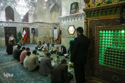 مراسم غبارروبی حرم مطهر حضرت علی بن حمزه