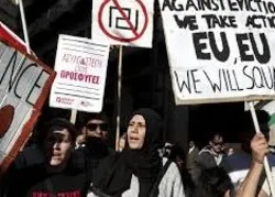 Manifestation contre l'islamophobie à Athènes