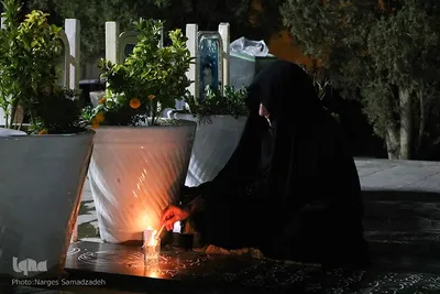 شام غریبان سیدالشهدا(ع) در گلستان شهدای اصفهان