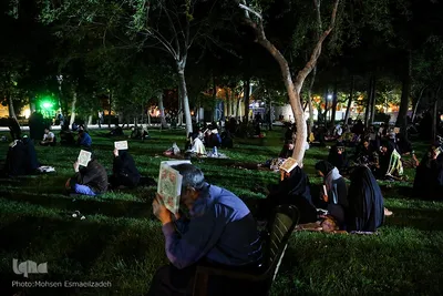 احیای شب بیست و سوم ماه مبارک رمضان در پارک ملت مشهد
