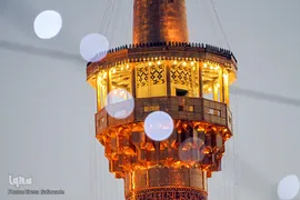 حرم مطهر رضوی در شب میلاد حضرت رضا(ع)