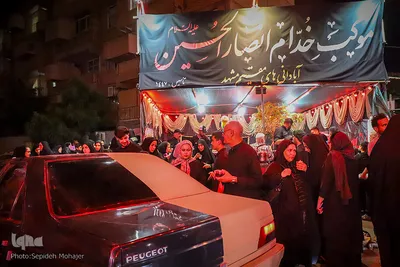 برپایی آیین سوگواری شب هشتم محرم در شهرک عرب‌ها
