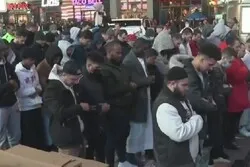 Un grand iftar sur Times Square de New York