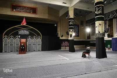 مراسم عزادای شب تاسوعا در حسینیه امام خمینی(ره)