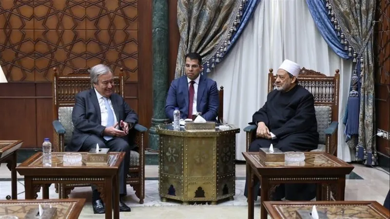 تقدیر دبیر کل سازمان ملل از شیخ الازهر در راستای گسترش صلح