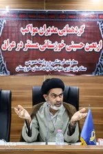 حجت‌الاسلام سید محمود موسوی، مسئول کمیته اسکان، تغذیه و جمع‌آوری مشارکت‌های مردمی ستاد اربعین خوزستان 