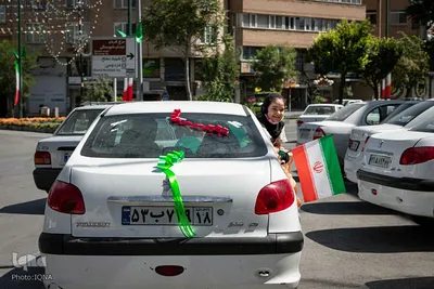 حرکت کاروان شادی عید غدیر در همدان