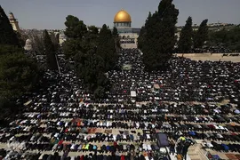 اولین نماز جمعه مسجدالاقصی در ماه مبارک رمضان