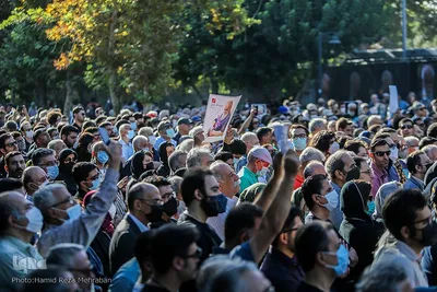 تشییع پیکر سایه زیر آسمان تهران
