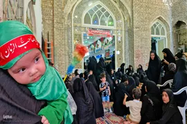 مراسم «شیرخوارگان عاشورایی» در فین کاشان