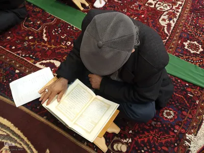 آیین معنوی اعتکاف در شهرستان اهر