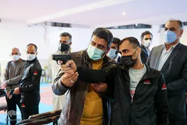 عیادت «جواد فروغی» از مددجویان آسایشگاه شهید بهشتی مشهد مقدس