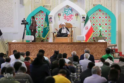 مراسم بزرگداشت آیت‌الله ربانی شیرازی در حرم مطهر