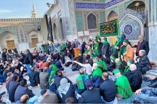 پایان فعالیت موکب اهالی کربلا در حرم امام رضا(ع) + عکس