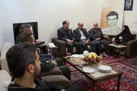 دیدار هفتگی جامعه قرآنی با خانواده طلبه شهید سیدعلی‌اکبر فاطمی نیری
