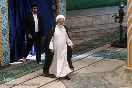 حضور حجت الاسلام والمسلمین غلامحسین محسنی اژه‌ای در نماز جمعه تهران - 17 آبان‌ماه