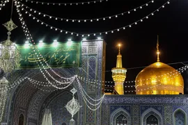 حرم مطهر رضوی در شب عید غدیر
