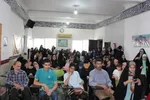 مراسم تبرک از سنگ قبر امام حسین (ع) و پرچم ابوالفضل (ع)