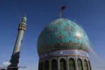 آیین شست و شوی گنبد مسجد جمکران
