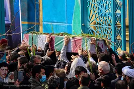 مراسم خاکسپاری و تشیع پیکر شهید «حسین فغانی»
