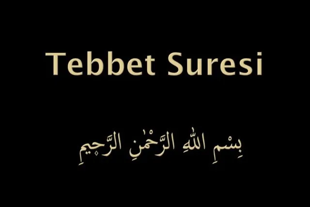 Tebbet suresinde İslam düşmanlarının kaderinin tasviri