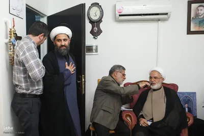 حضور جامعه قرآنی در منزل شهید احسان ذاکری