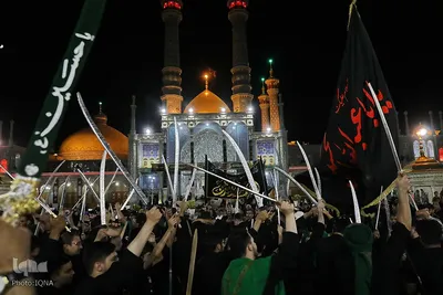 عزاداری سنتی «مشق شمشیر» نجفی‌های مقیم قم
