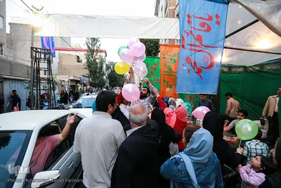 آذین‎بندی و جشن شب نیمه شعبان
