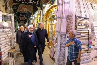 بازدید امام جمعه تبریز از بازار تبریز