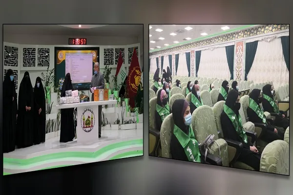 تجلیل از دختران یتیم حافظ قرآن در حرم امام حسین(ع)