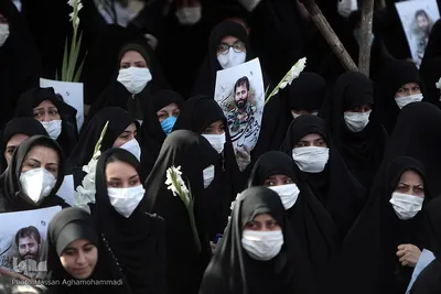 مراسم تشییع پیکر مطهر شهید مدافع حرم «جواد الله‌کرم» در محله مهرآباد جنوبی