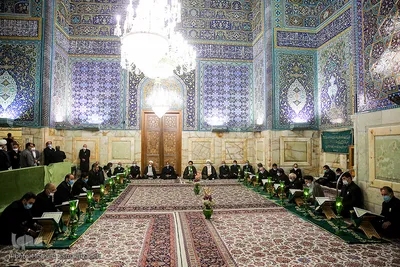 آیین سنتی «صفه» در حرم مطهر رضوی

