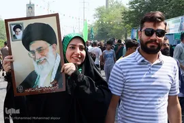 مشایه غدیر و حمایت مردم خوزستان از عملیات وعده صادق ۳