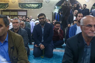 مراسم یادبود شهید دکتر علی لاریجانی در مسجد بلال رسانه ملی