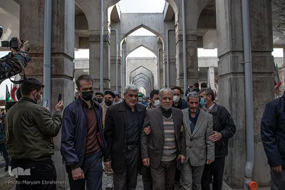 مراسم تشییع شهدای حادثه سقوط جنگنده در تبریز