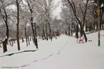 برف زمستانی در اهر