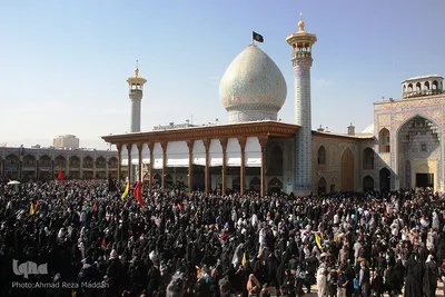 سوگواري «جاماندگان از اربعين» در حرم شاهچراغ(ع)