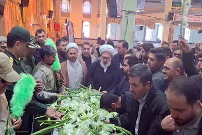 تشییع پیکر مطهر شهید گمنام در میاندوآب