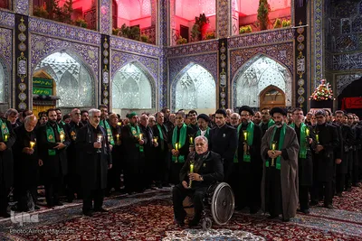 مراسم خطبه‌خوانی شب شهادت امام رضا(ع) در حرم مطهر رضوی