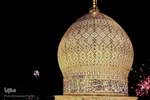 نورافشانی آسمان حرم شاهچراغ(ع)