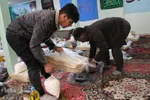 کمکهای اهدایی بسیجیان روستاهای اهر به زلزله زدگان خوی