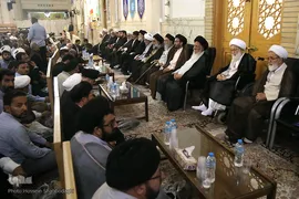 مراسم بزرگداشت آیت الله محمد آصف محسنی(ره) در شبستان امام خمینی (ره) حرم مطهر حضرت فاطمه معصومه سلام الله علیها
