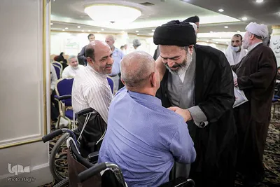 دیدار سربرست حجاج ایرانی با جانبازان