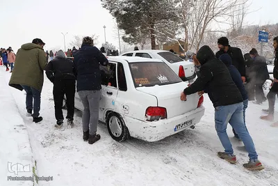 بارش اولین برف زمستان در تبریز‎‎
