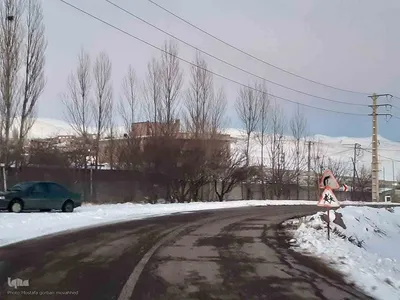 وضعیت راه های روستایی شهرستان اهر در روزهای سرد سال