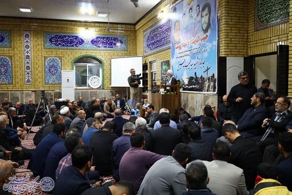 آیین هفتمین روز درگذشت جانباز شهید سید حبیب الله حسینی در روستای ورکلا میاندورود