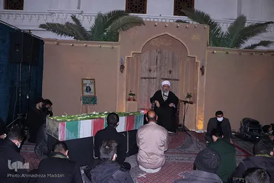 مراسم عزاداری دهه فاطمیه با حضور شهید گمنام‎‎
