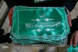 غبار‌روبی مضجع مطهر حضرت عبدالعظیم حسنی(ع)
