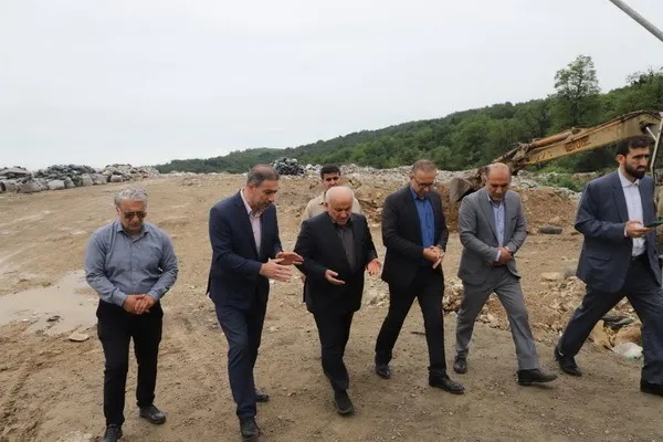 حضور استاندار مازندران در فرمانداری محمودآباد و بازدید از سایت زباله سوز رامسر و تنکابن